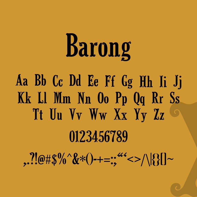 Barong الخط