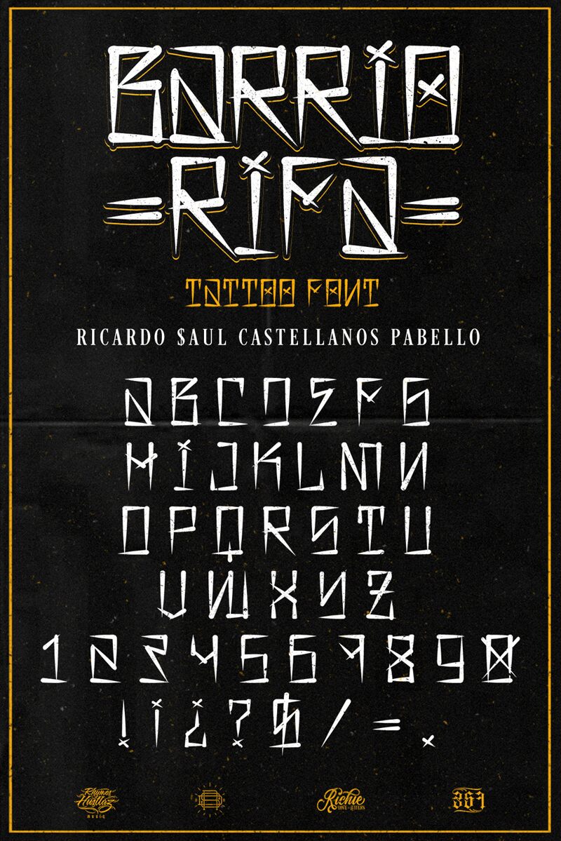 Barrio Rifa Schriftart