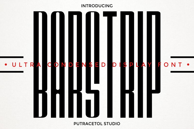 BARSTRIP Czcionka