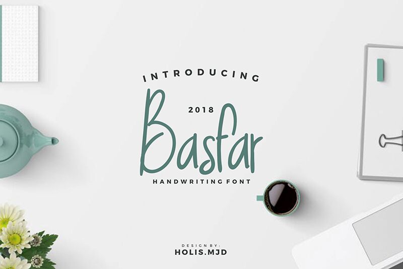 Basfar Schriftart