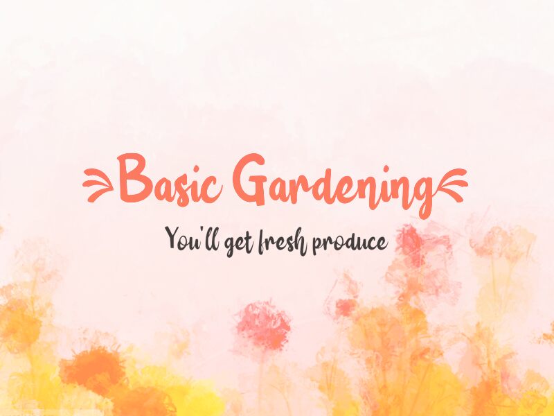 b Basic Gardening Carattere
