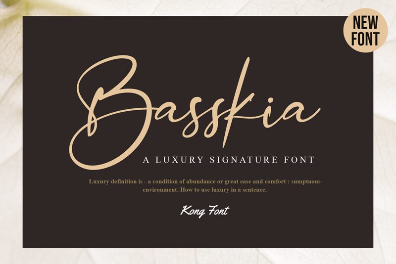 Basskia Schriftart