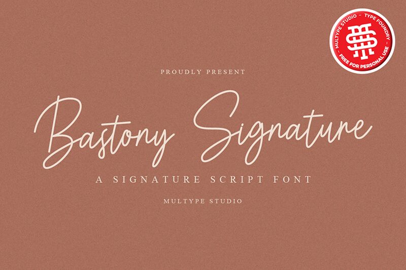 Bastony Signature Czcionka