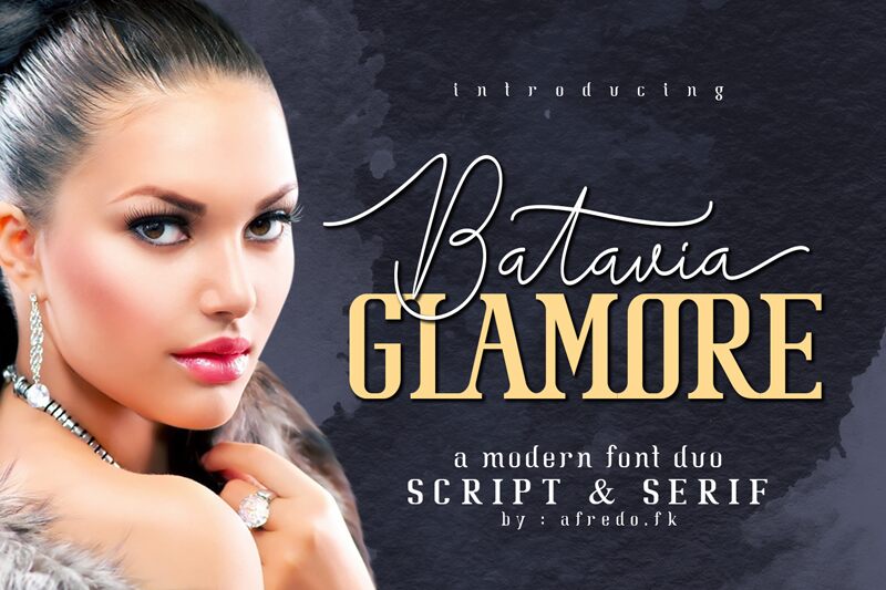 Batavia Glamore Script Schriftart