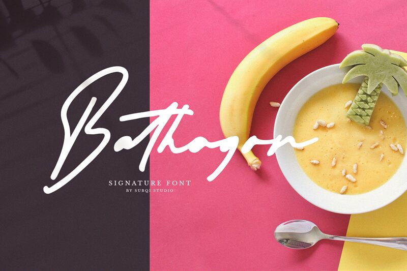 Bathagor Schriftart