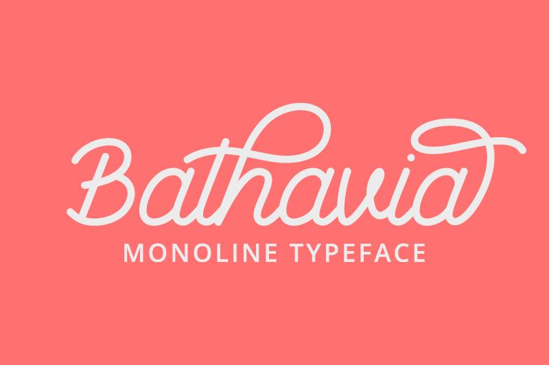 Bathavia Schriftart