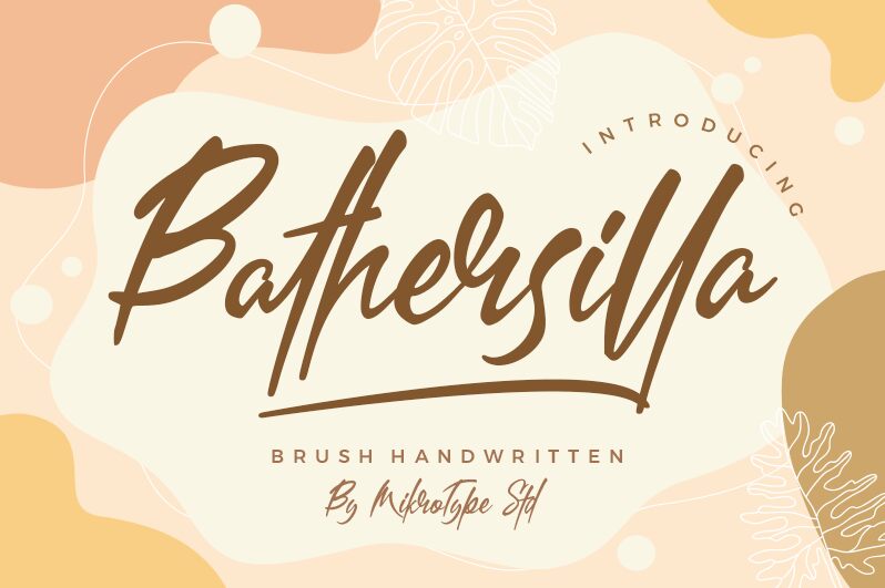 Bathersilla Schriftart