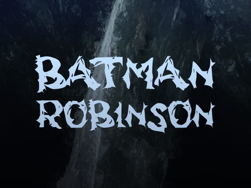 b Batman Robinson Czcionka