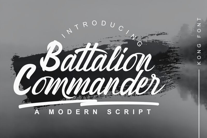 Battalion Commander Schriftart