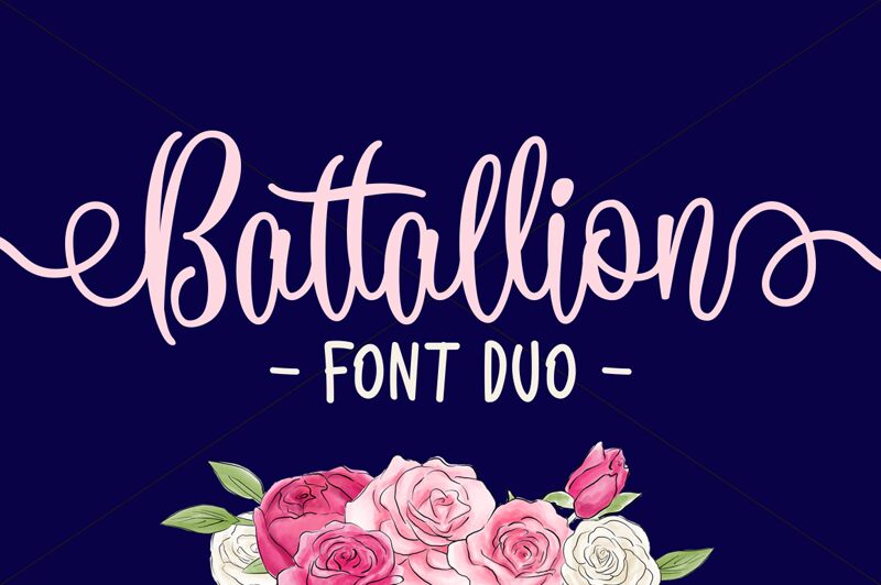 Battallion Script Schriftart