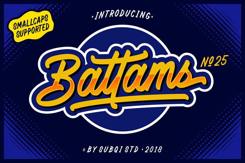 Battams Schriftart