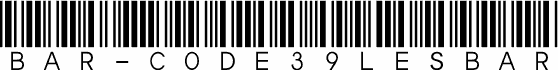 Bar-Code 39 lesbar