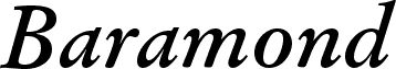Baramond Bold Italic