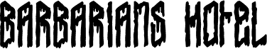 Barbarians Hotel 字体预览