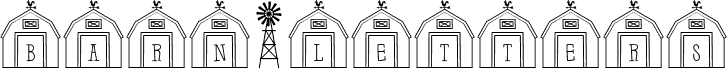 Barn-Letters Regular font