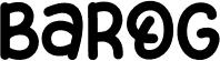 Barog шрифт