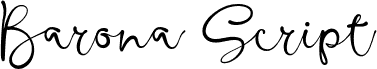 Barona Script Regular フォント