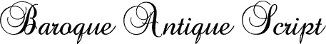 Baroque Antique Script