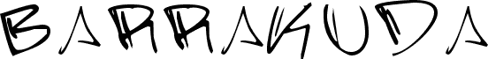 Preview of the Barrakuda'z FontZamba font