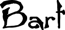 Preview of the Bart Bold font
