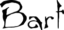 Preview of the Bart Normal font