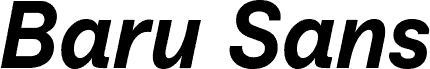 Baru Sans Demo Bold Italic font