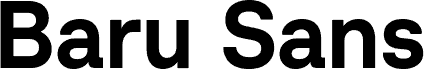Baru Sans Demo Bold