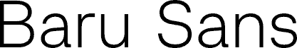 Baru Sans Demo Extra Light font