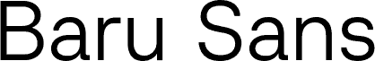 Baru Sans Demo Light font