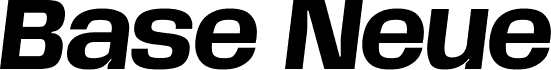 Base Neue Bold Oblique