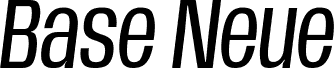 Base Neue Condensed Oblique