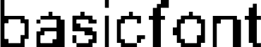 Anteprima del carattere basicfont