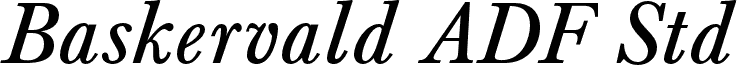 BaskervaldADFStd-Italic