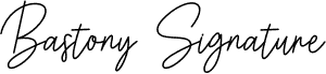 Bastony Signature 字体