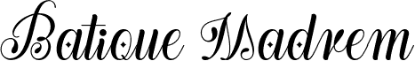 Batique Madrem шрифт