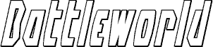 Battleworld Outline Italic