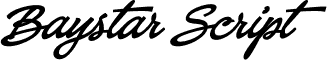 Baystar Script PERSONAL USE ONLY Bold PERSONAL USE ONLY