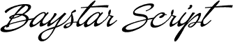 Baystar Script PERSONAL USE ONLY Light PERSONAL USE ONLY