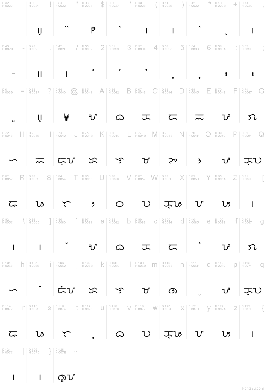 Baybayin Modern Mono font | Fonts2u.com