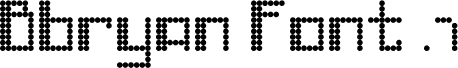 Anteprima del carattere Bbryan Font .1 Regular