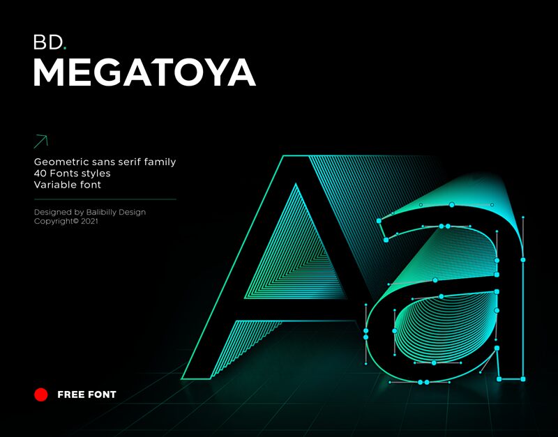 BD Megatoya Шрифт