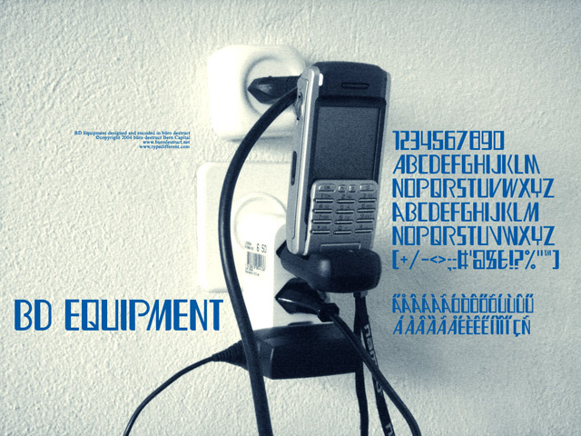 BD Equipment Schriftart