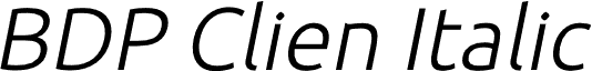BDP Clien Italic