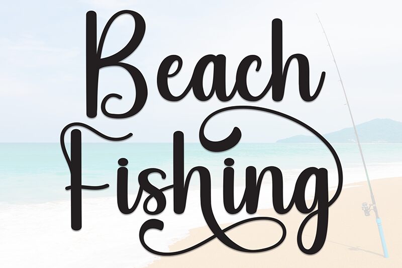 Beach Fishing Schriftart