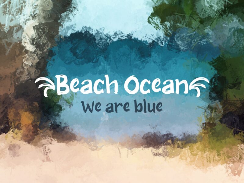 b Beach Ocean Schriftart