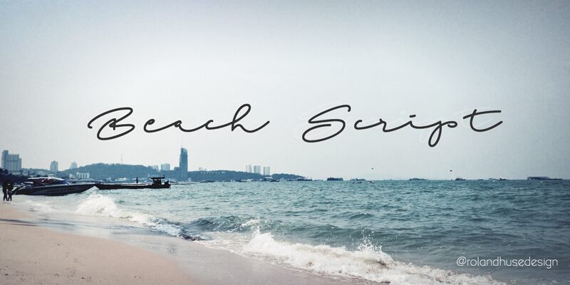 Beach Script Schriftart