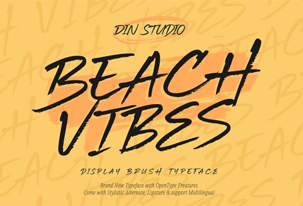 Beach Vibes Schriftart
