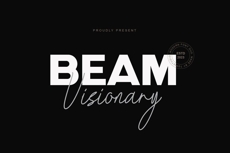 Beam Visionary Czcionka