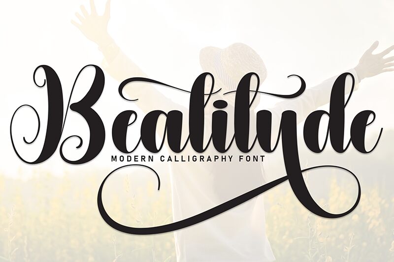 Beatitude — Presentazione del carattere