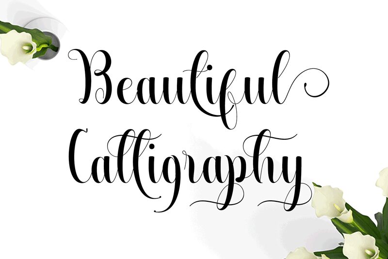 Beautiful Calligraphy Fonte